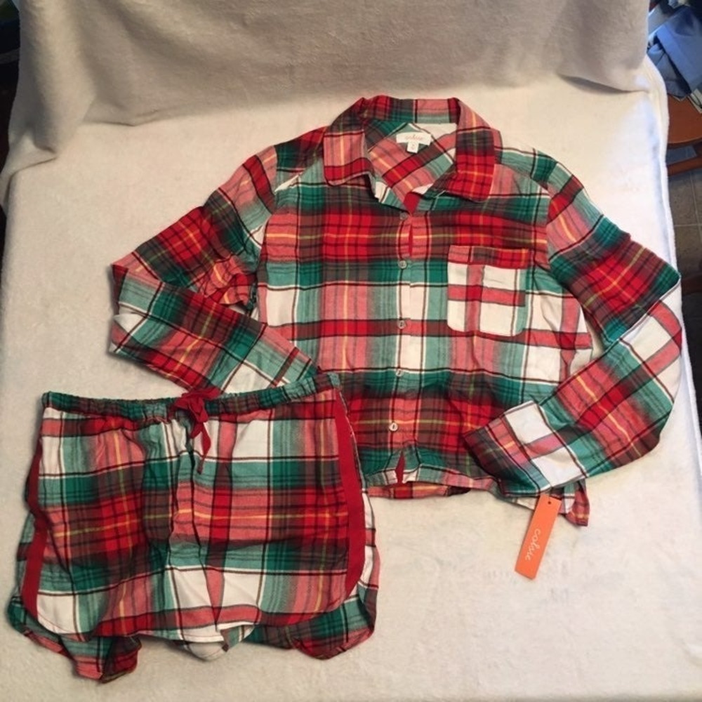 New Women's Flannel Pajama Set‎ – M – Soft Cotton Flannel Sleepwear – Cozy PJs